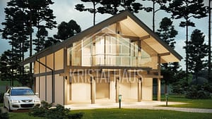Проект каркасного дома MODEL M от СК KristalHouse