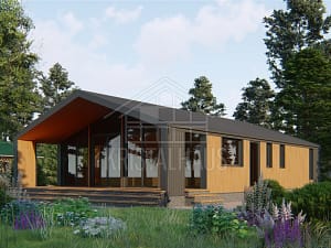 Проект каркасного дома ДБХ004 от СК KristalHouse